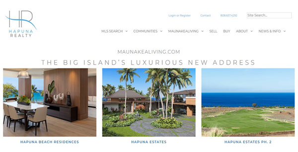 As a premier real estate brokerage firm, Hapuna Realty needed a website that accurately represented their brand and showcased their exceptional services.